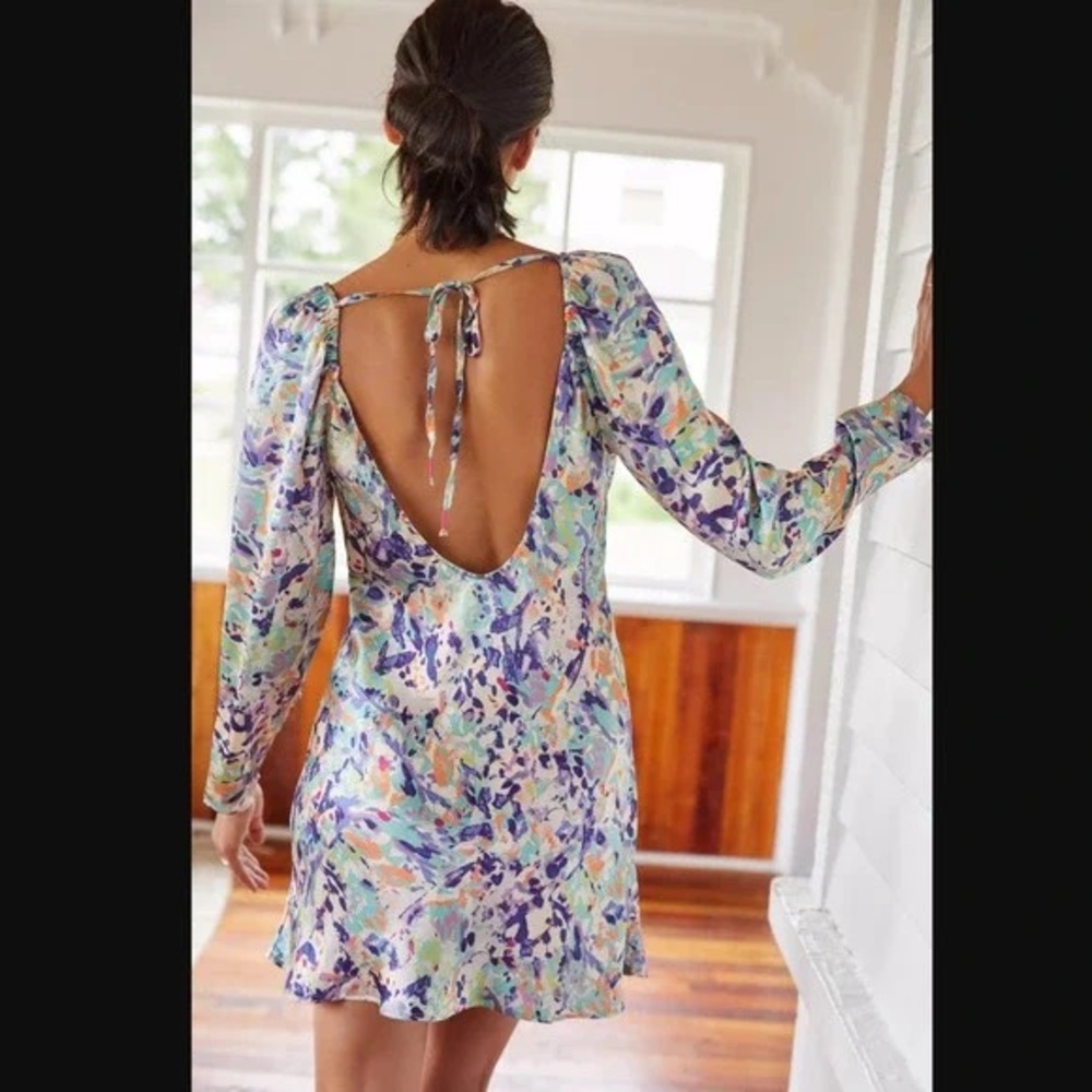 Anthropologie Silk Mini Dress